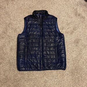 Men's Navy Quilted Vest
